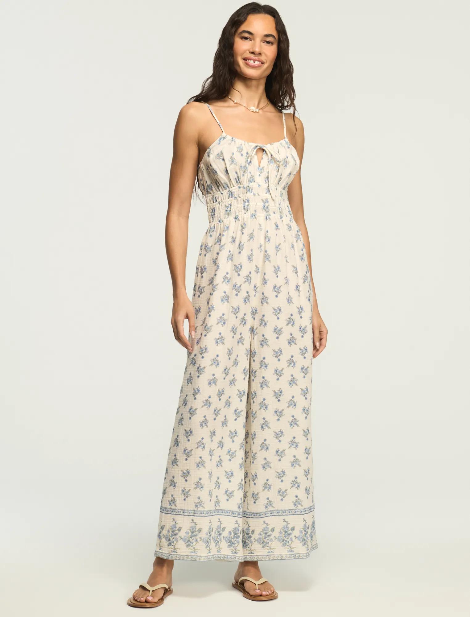 GAUZE_SMOCKED_WAIST_JUMPSUIT_100