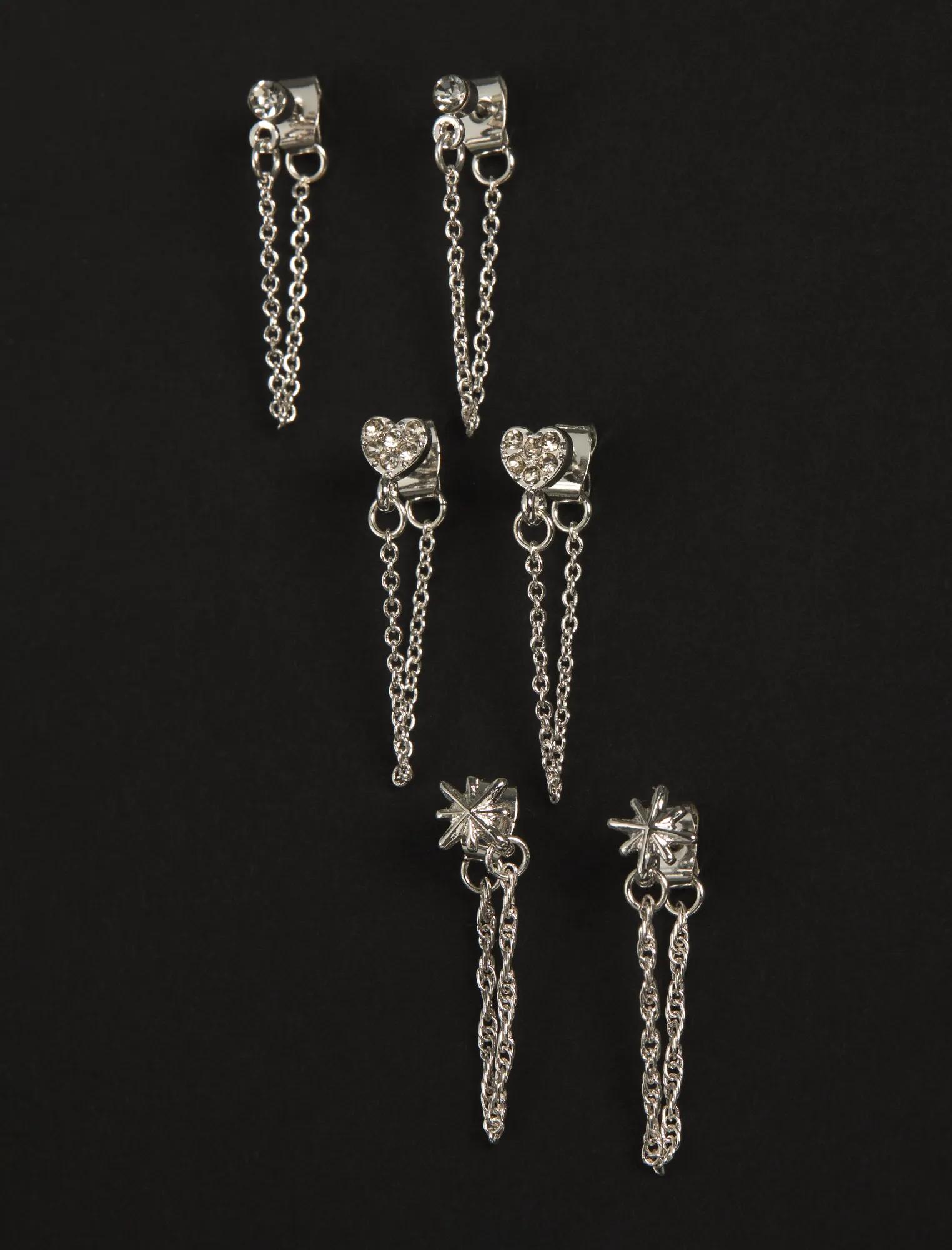 HEART_AND_STAR_DROP_CHAIN_EARRING_SET_040