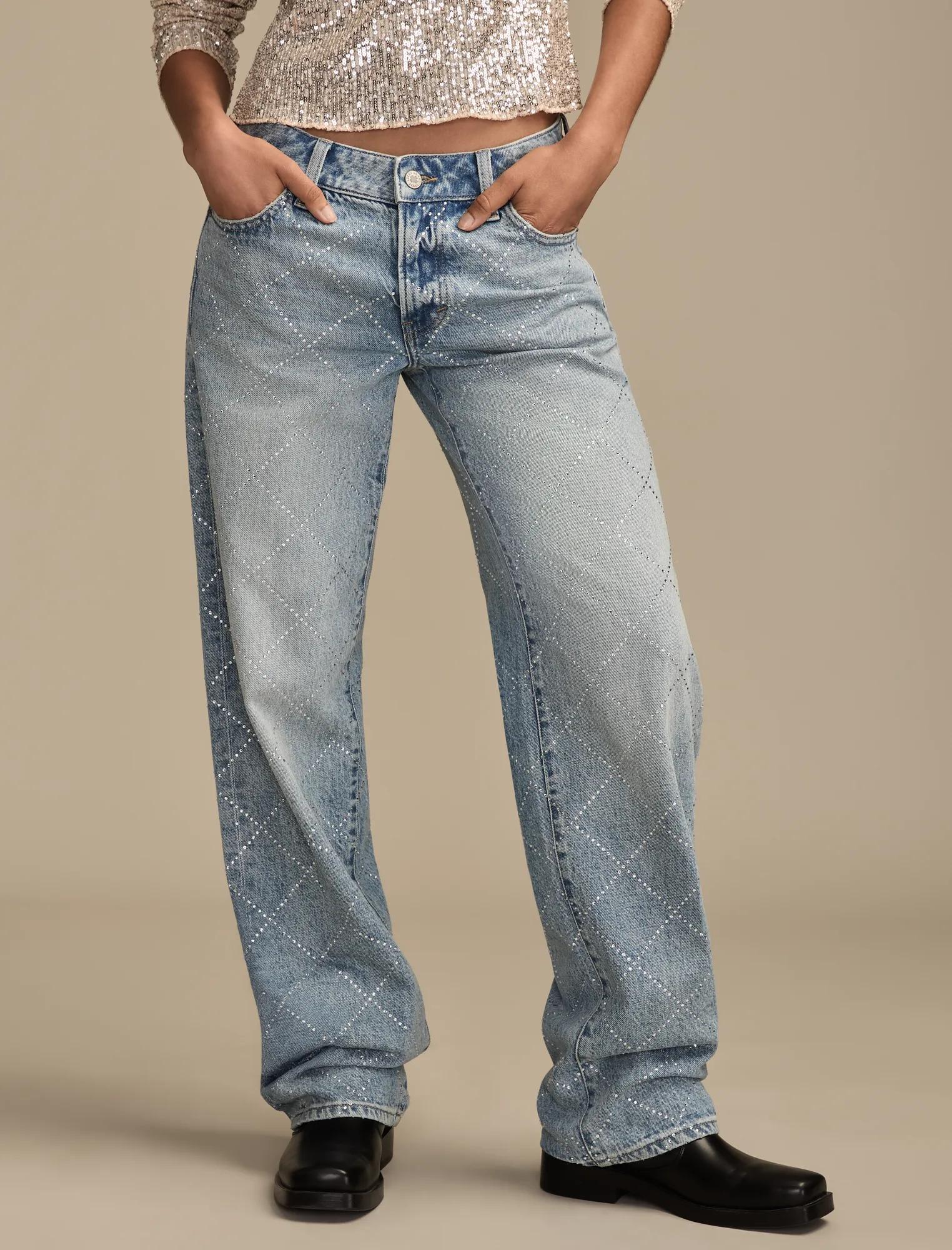 LUCKY_LEGEND_RHINESTONE_BAGGY_440